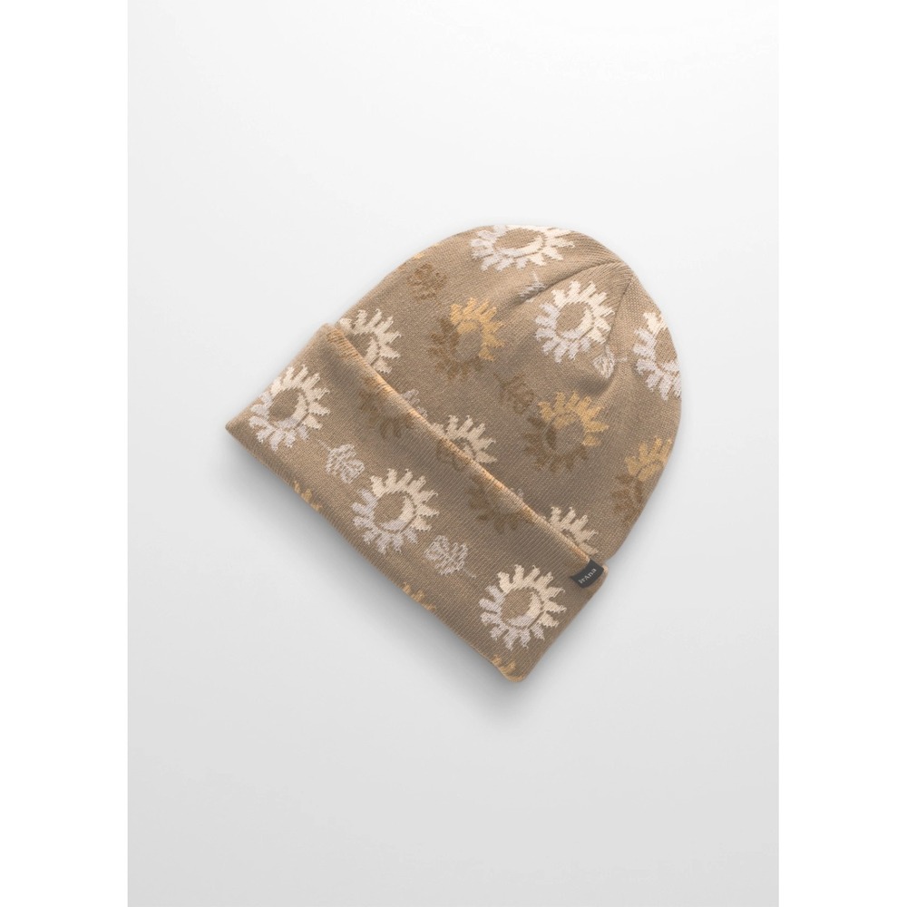 Prana Bossanova Women's Fold Over Beanie Style:2045291 Sun/Moon Mud Tan OSFA NWT